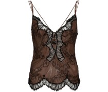 Chantilly-lace slip top