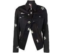 Blazer mit Blumen-Print