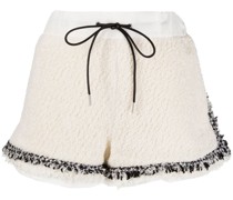 Tweed-Shorts mit Kordelzug