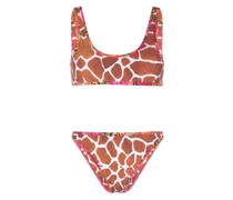 Coolio Bikini mit Giraffen-Print