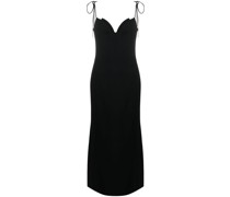 Schulterfreies Seidenkleid
