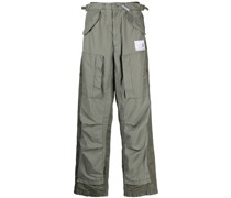 Gerade Hose mit Logo-Patch
