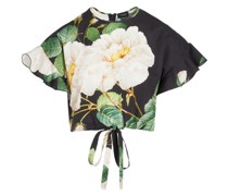 Giant Bloom Cropped-Bluse