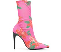 Valentine 110mm floral-print boots