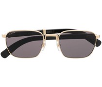Sonnenbrille mit eckigem Gestell
