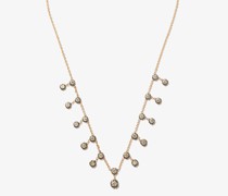 14kt Sophia Gelbgoldhalskette mit Diamanten