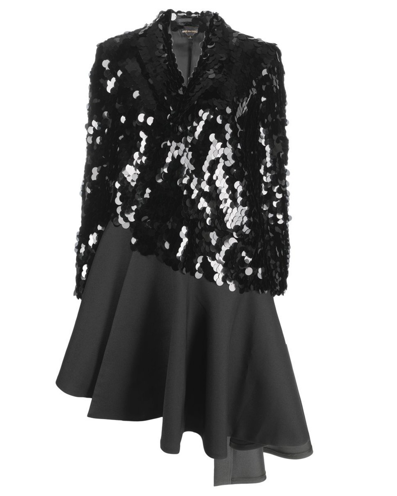 Comme des Garçons Damen Mantel mit Pailletten