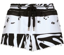 Shorts mit Zebra-Print