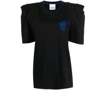 T-Shirt mit Logo-Stickerei