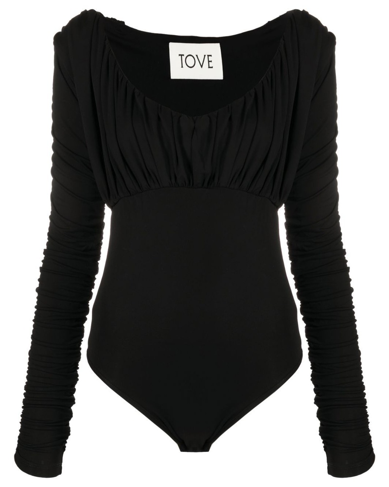 TOVE Damen Tess Body mit langen Ärmeln