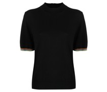 T-Shirt mit Signaturen-Streifen