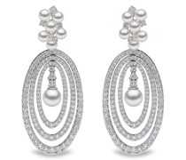 18kt Raindrop Weißgoldohrringe