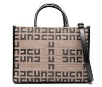 all-over logo-pattern tote bag