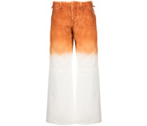 Gerade Jeans mit Farbverlauf