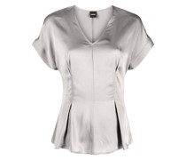 Bluse mit Satin-Finish