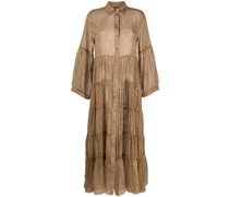 Maxikleid mit abstraktem Print