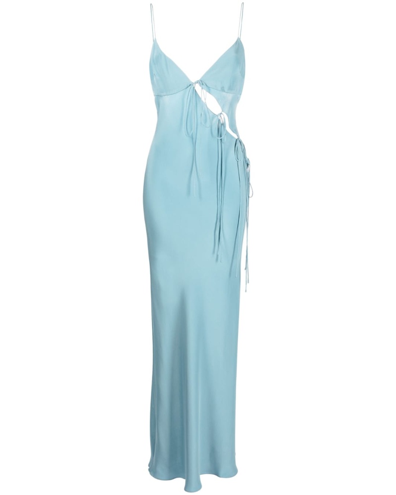 Christopher Esber Damen Seidenkleid mit Cut-Outs