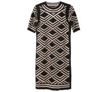 Midikleid mit Zickzackmuster