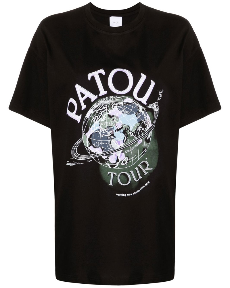 Patou Damen T-Shirt im Oversized-Look