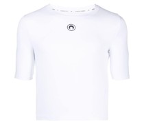 T-Shirt mit Logo-Stickerei