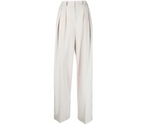 Weite Hose mit Falten