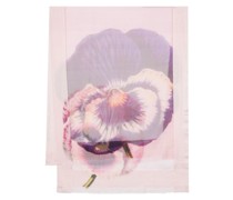 Purple Schal mit Blumen-Print