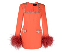 Minikleid mit Kristallverzierung