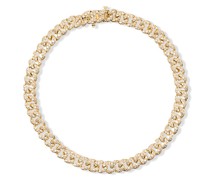 18kt Gelbgoldarmband mit Pavé