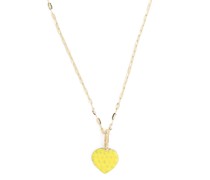 14kt Gelbgoldhalskette mit Herzanhänger