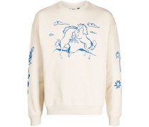 Sweatshirt mit Crazy Horses-Print