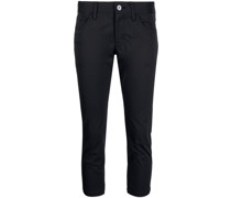 Halbhohe Cropped-Jeans