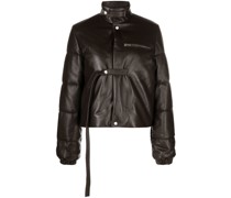 Gefütterte Lederjacke