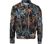 Hemdjacke mit Palmen-Print