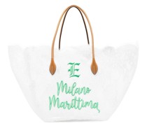 Handtasche mit blumiger Spitze