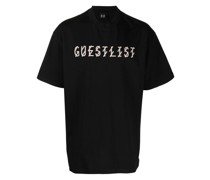 T-Shirt mit "Guest List"-Print