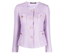 Geknöpfte Tweed-Jacke