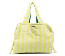 Gestreifte Strandtasche aus Frottee