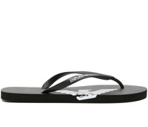 logo-strap flip flops