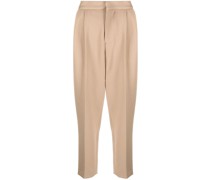 Plissierte Cropped-Hose