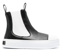 Zweifarbige Stiefel