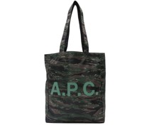 A.P.C. Handtasche mit Logo-Print