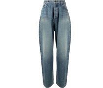 Weite High-Rise-Jeans