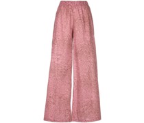 Weite Hose mit abstraktem Print