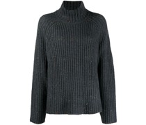 Pullover mit Farbklecks-Print