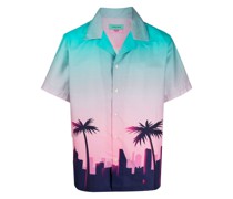 Miami Vice palm-tree print shirt