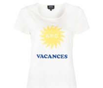 A.P.C. T-Shirt mit "Vacances"-Print