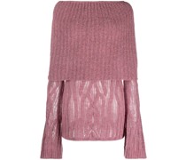 Clavicle Minikleid mit Zopfmuster