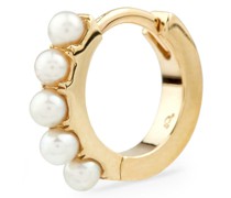 9kt Gelbgoldcreole mit Perlen