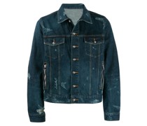 Jeansjacke in Distressed-Optik