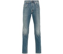Tapered-Jeans mit Logo